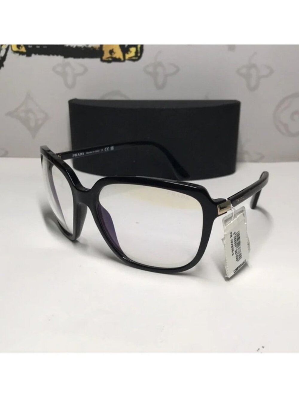 New Authentic Prada SPR 10V 1AB-09H Women’s Fashion Glasses – Black - Picture 7 of 14
